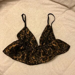 Superdown Animal Print Bralette